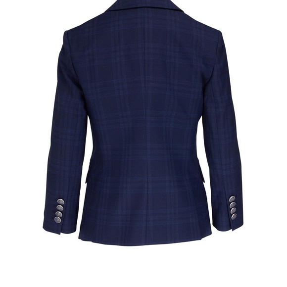 ORIA Dickey Jacket Blazer VERONICA BEARD Blue/Navy Double-Breasted Button Size 4 - Picture 4 of 16